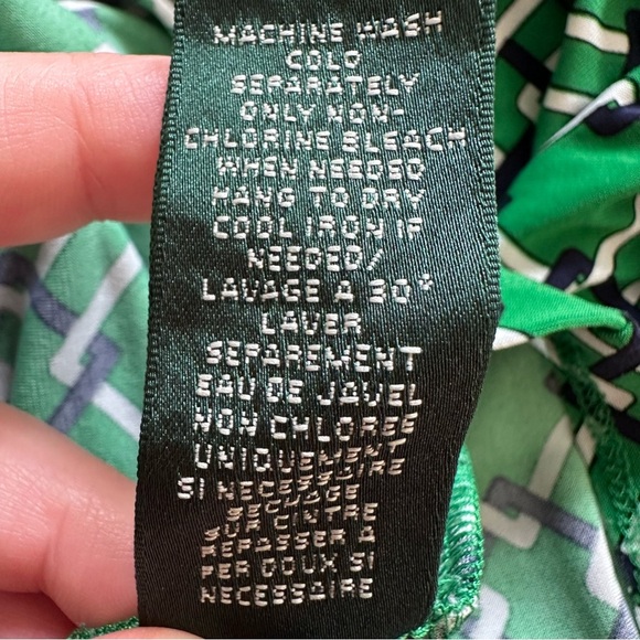 Lauren Ralph Lauren Slinky Stretch Dress Women 4 Faux Wrap Career Ruched V-neck - Picture 8 of 10